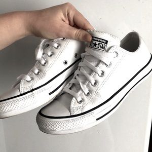 White and black converse